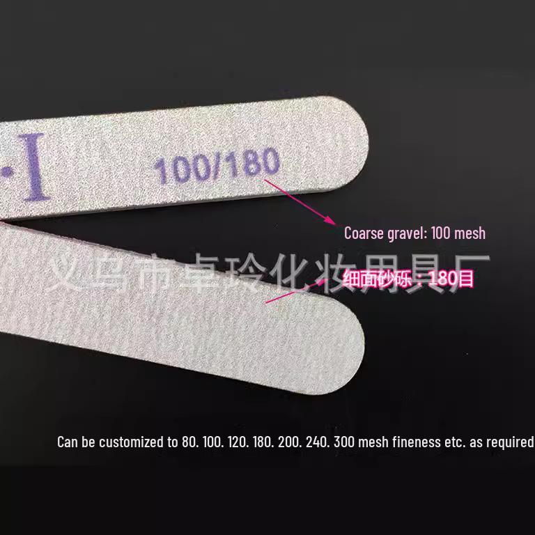 Zebra Pattern Diamond Nail File & Buffer - Durable Sandpaper for Trimming and Grinding