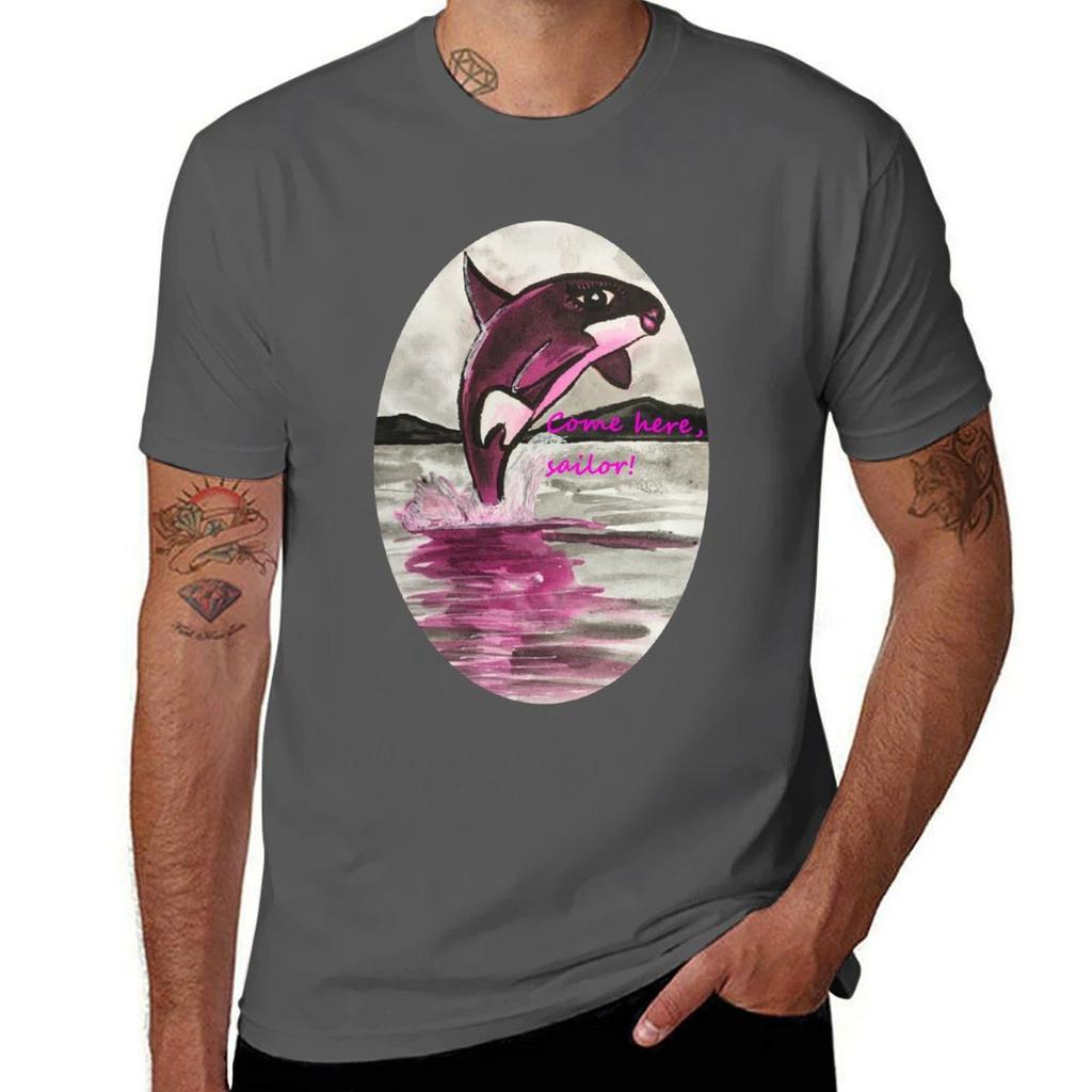 Sexy Whale Tshirt Casual Basic Street Style Tshirt