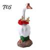 Festive Goose Clothing Accessory Christmas Porch Accessory, Deer Antler Hat, Plush Elk Santa Tree Collar, Statue Hat Apparel for 23 Inch Outdoor Yard