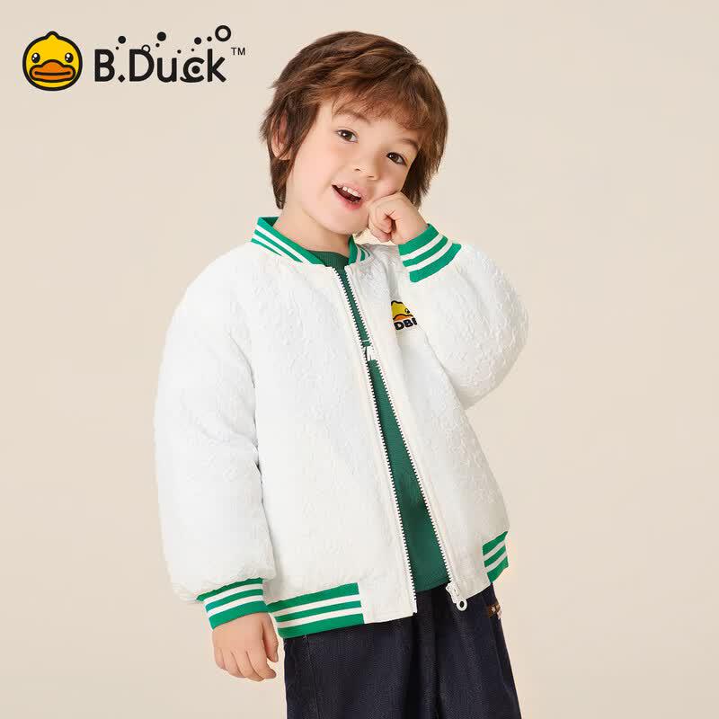 B.Duck Boys' Padded Baseball Jacket