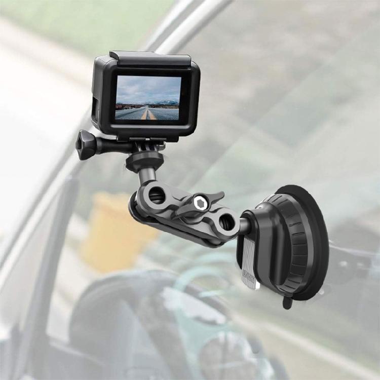 Suction Cup Car Mount for Pocket 3 Action Camera Mount 1/4inch Mount Windshield Stand Bracket Shockproof Accessories