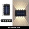 New 10  Solar Wall Lamp Outdoor Waterproof Solar Powered Light  and Down Illuminate  Garden Porch Yard Decoration