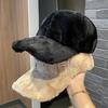 New Plush Baseball Cap Women's Autumn and Winter Thickened Warm and Cold-proof Peaked Cap