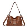 Soft Leather Underarm Shoulder Bag Mother Bag Women's Multi-Layer Large Capacity Crossbody Bag