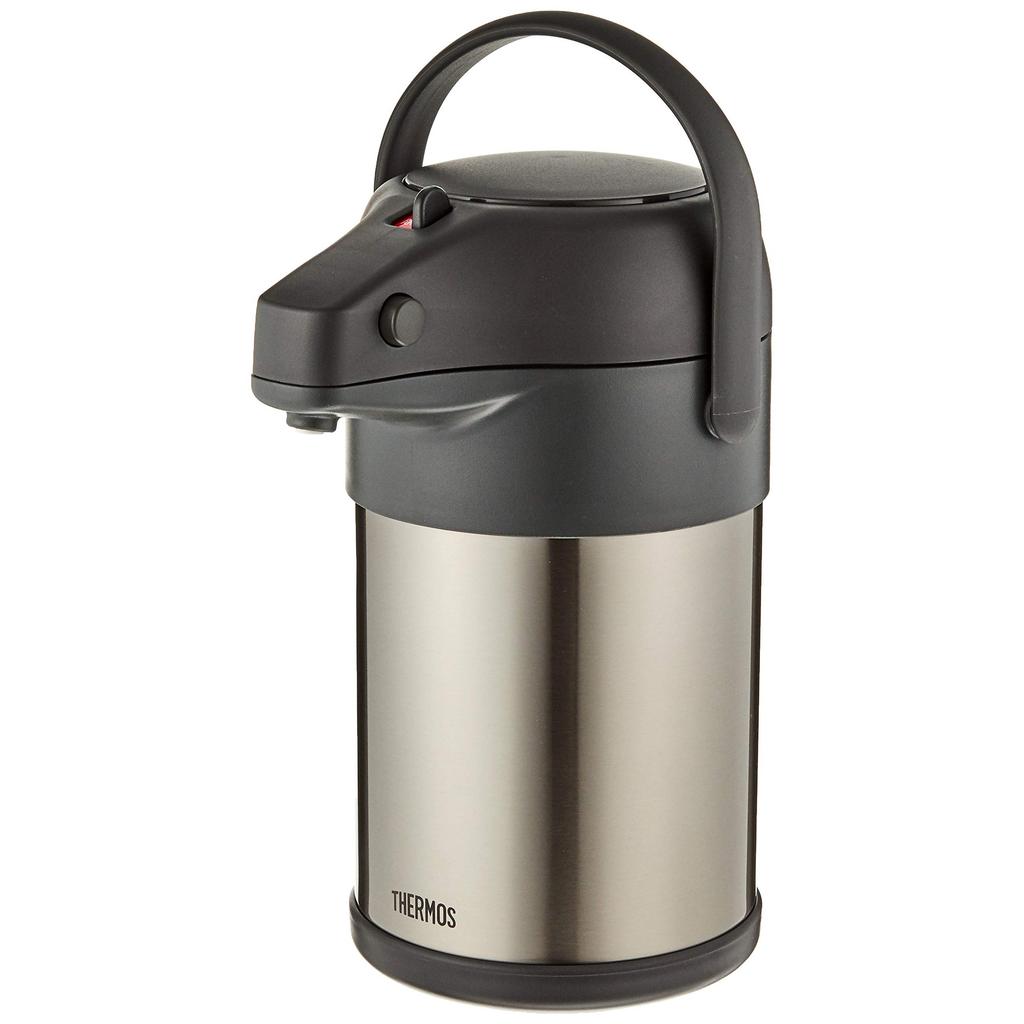 Thermos Stainless Steel Air Pot 3.0L Stainless Black TAH-3000 SBK