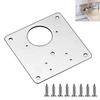 1/2set Furniture Hinge Mounting Plate Cabinet Door Hinges Plate with Screw Repair Plate Fixing Brackets Furniture Hardware Tools