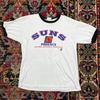 Maglietta Vintage Phoenix Suns NBA Anni '90 Maglietta da Basket Bianca con Bordi a Contrasto Taglia XL