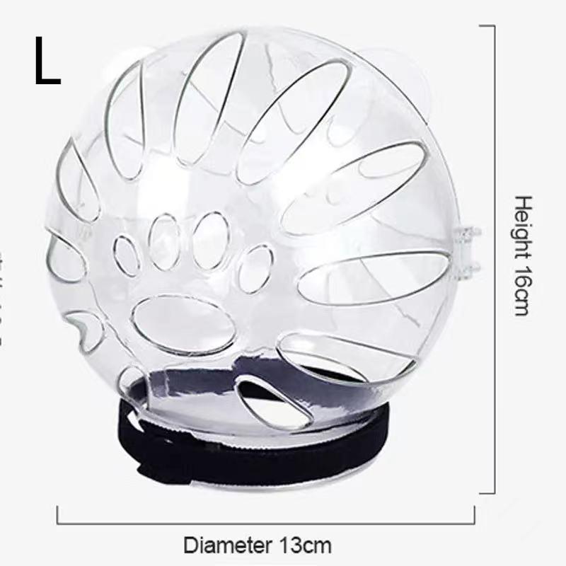 Cat Space Helmet Grooming Kit Breathable Muzzle Mask Anti-Bite Bathing Supplies for Cats