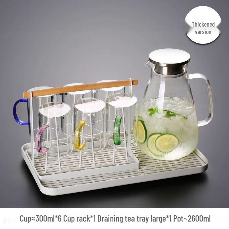 Jiakangming Heat-Resistant Glass Mug with Handle