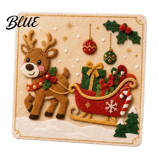 Handmade Christmas Gift Making Kits DIY Felt Craft Kit Gnome Santa Sticker Art No Sew for Beginners Fabric Reindeer Penguin Decoration Crafting
