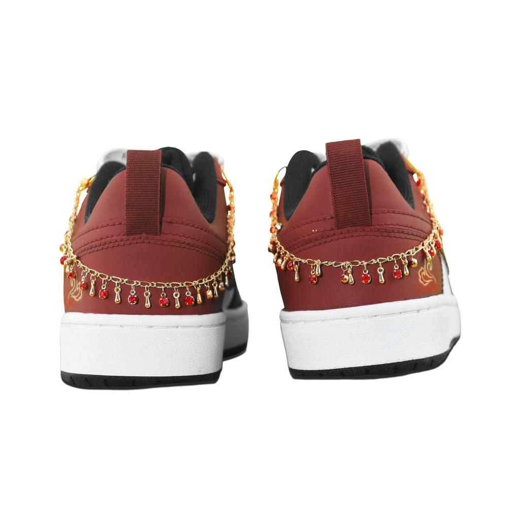 Nike Court Borough 2 Slip Resistant, Abrasion Resistant, Lightweight Low Top Skateboard Shoes Women's Red BQ5448-115(Team129-)