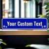 Personalized UV Printed Wall Plaque 15.75x3.94 Inch Custom Text Garage Bar Car Club Shop Gift