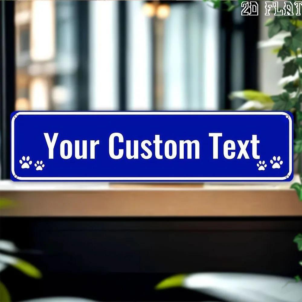 Personalized UV Printed Wall Plaque 15.75x3.94 Inch Custom Text Garage Bar Car Club Shop Gift
