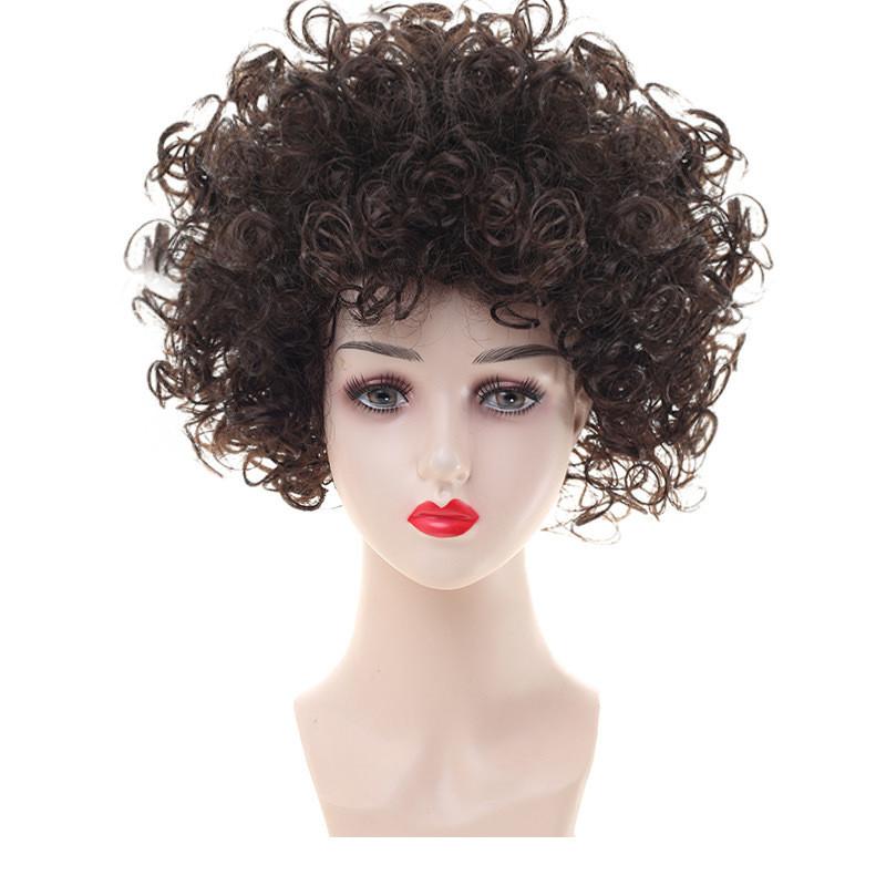 Short Curly Grandmother Wig For Halloween Costume With Versatile Styling Options
