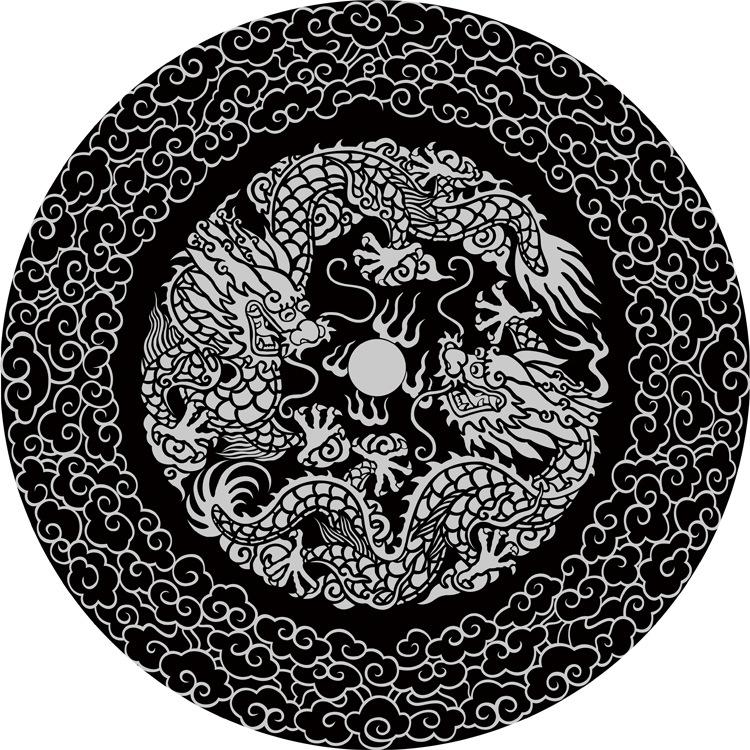 Round Retro Ethnic Style Carpet Living Room Coffee Table Bedroom Computer Chair Hanging Basket Non-slip Floor Mat