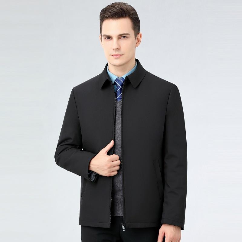 

Зимняя куртка-пуховик мужская утолщенная теплая куртка для руководителей среднего возраста, зимняя куртка из белого утиного пуха 205