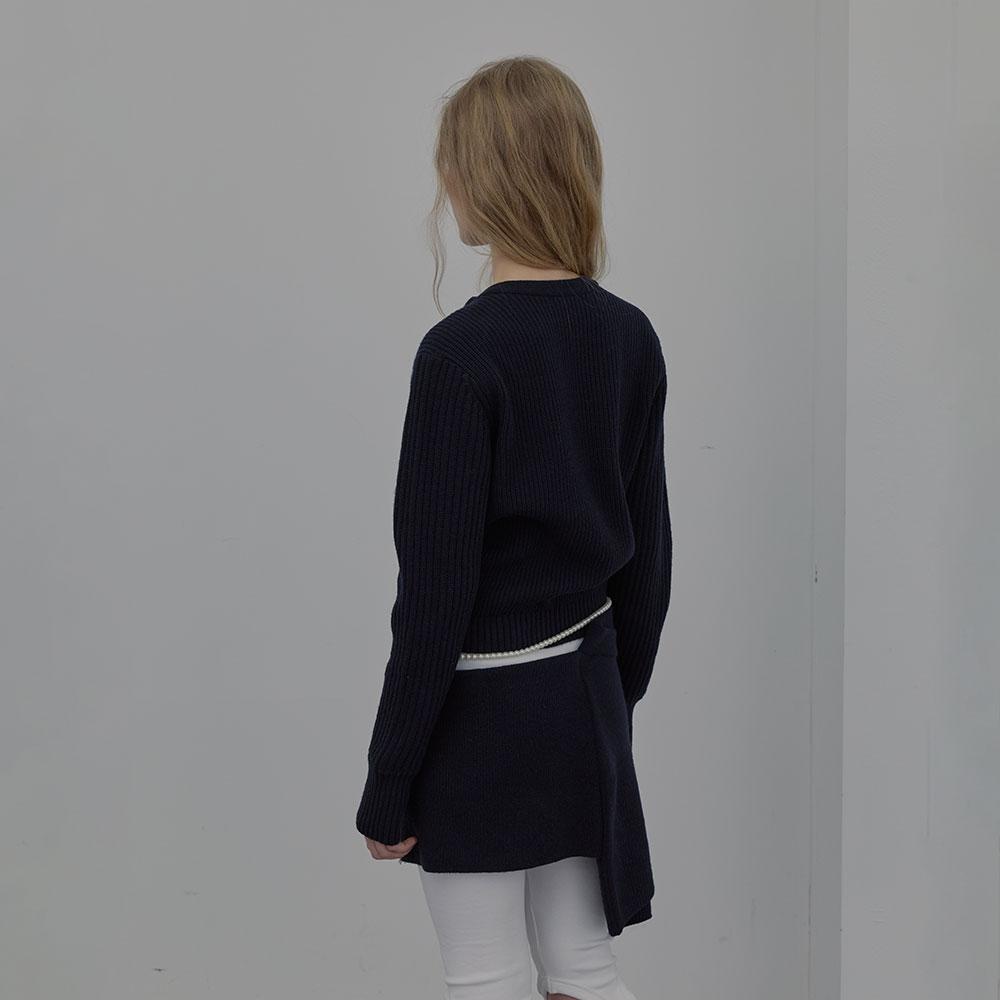 LCDC™ Double Layer Knit Skirt (Navy)