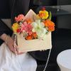 5 Pieces Romantic Flower Gift Box Paper Portable Floral Arrangement Box Folding DIY Gift Gift Wrapping Box Mother's Day