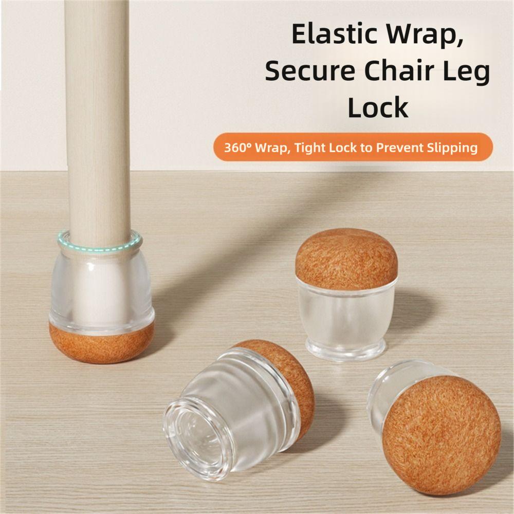 8PCS Thickened Leg Pad Upgraded Felt Table Foot Protective Cover Chair Leg Cover  Table Protection