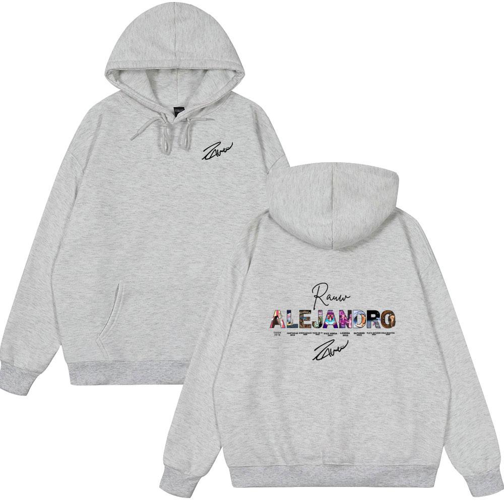 Rauw Alejandro Album Cover Print Hoodies Men Women Vintage Fashion Long Sleeve Clothes Casual Oversized Style Winter Streetwears