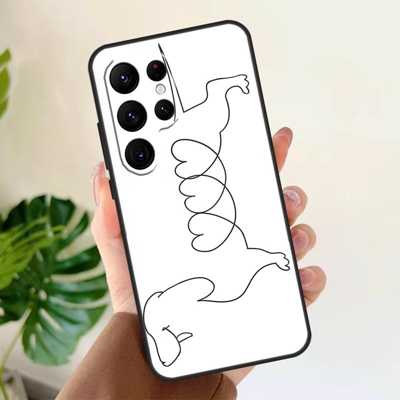 Dachshund Dog Soft Case For Samsung Galaxy S24 Ultra S21 S22 S23 S25 Plus S20 FE S9 S10 S23 FE Phone Cover
