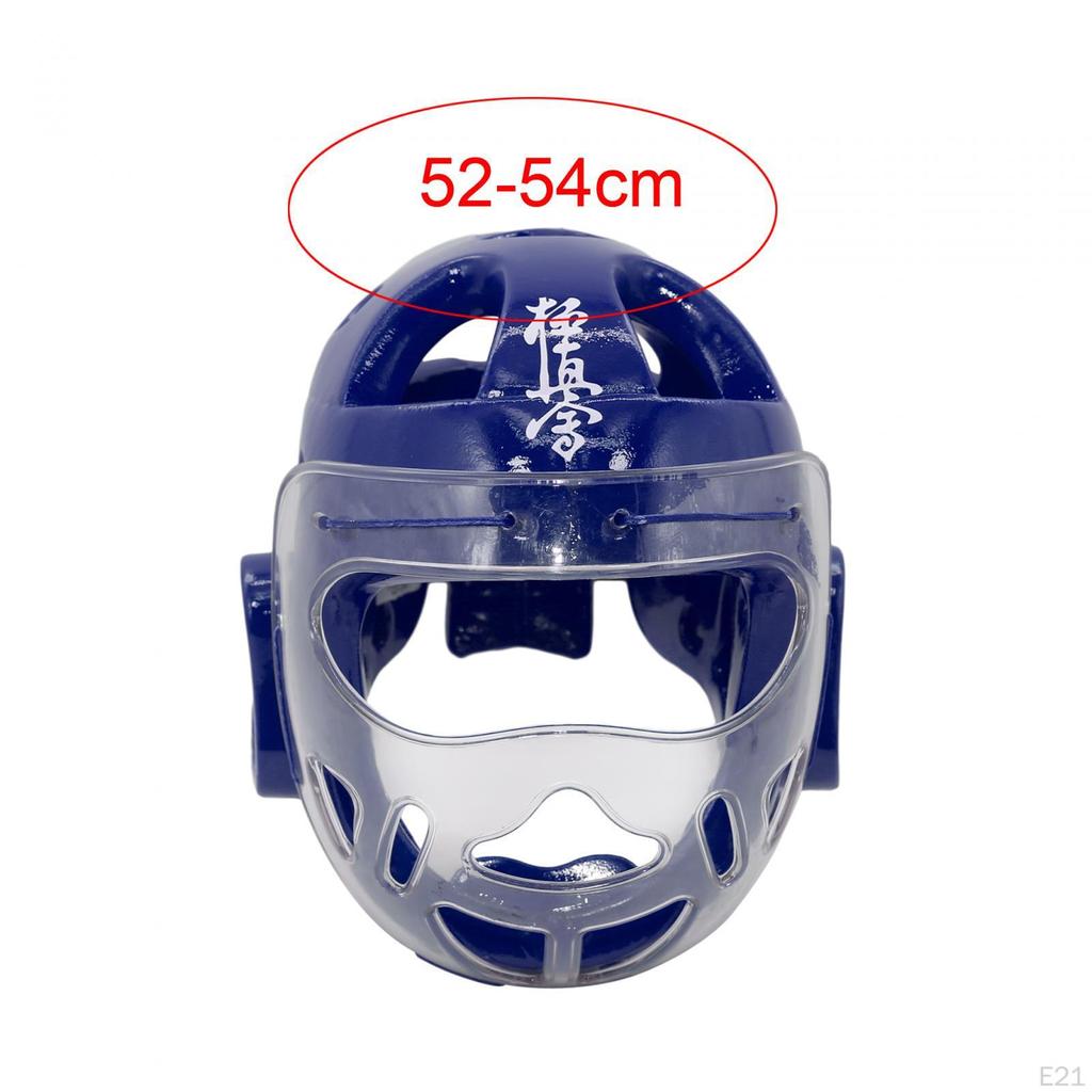 Karate Kopfbedeckungen Boxen Helm Atmungsaktive Sport Volle Abdeckung Kopf Schutz Gesicht Abdeckung für