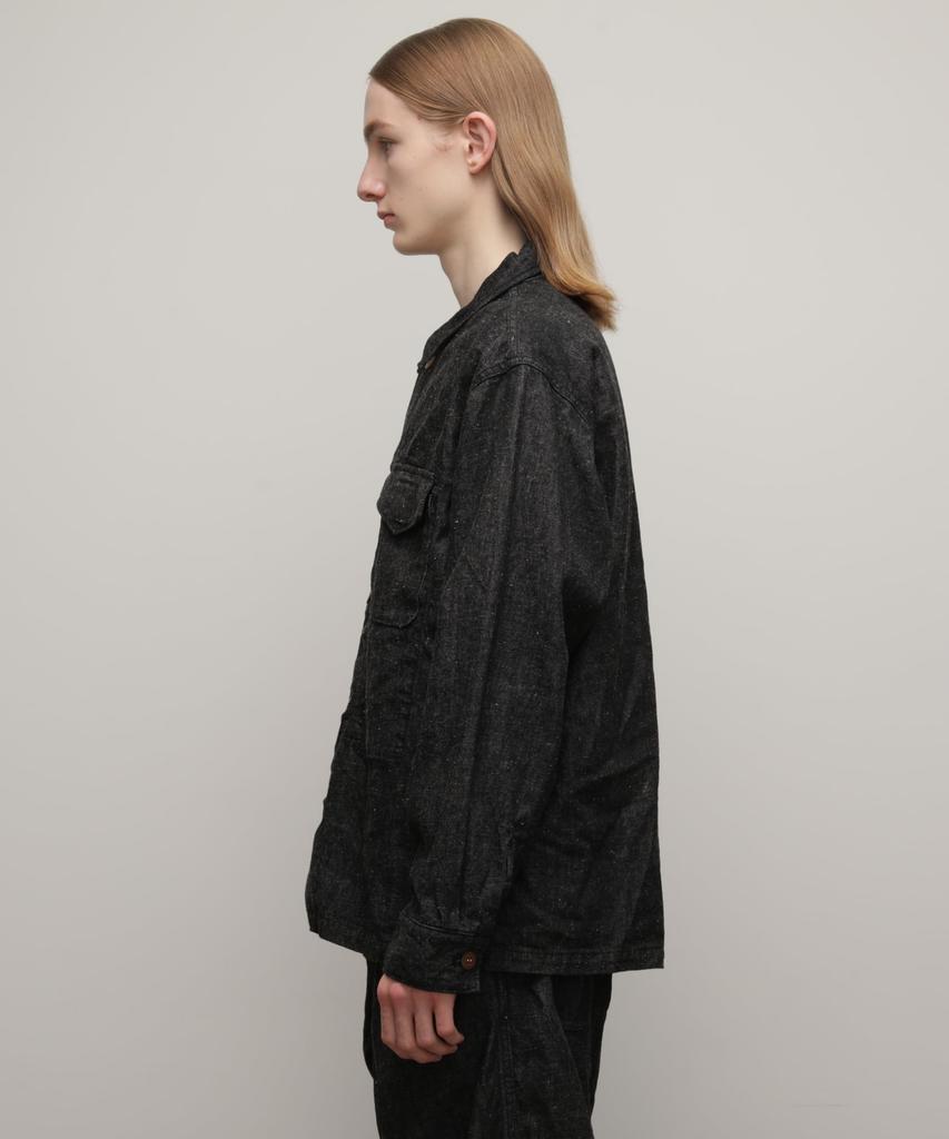 Schott NYC DENIM UTILITY JACKET, Men's, Size S, Black (782-4152003)