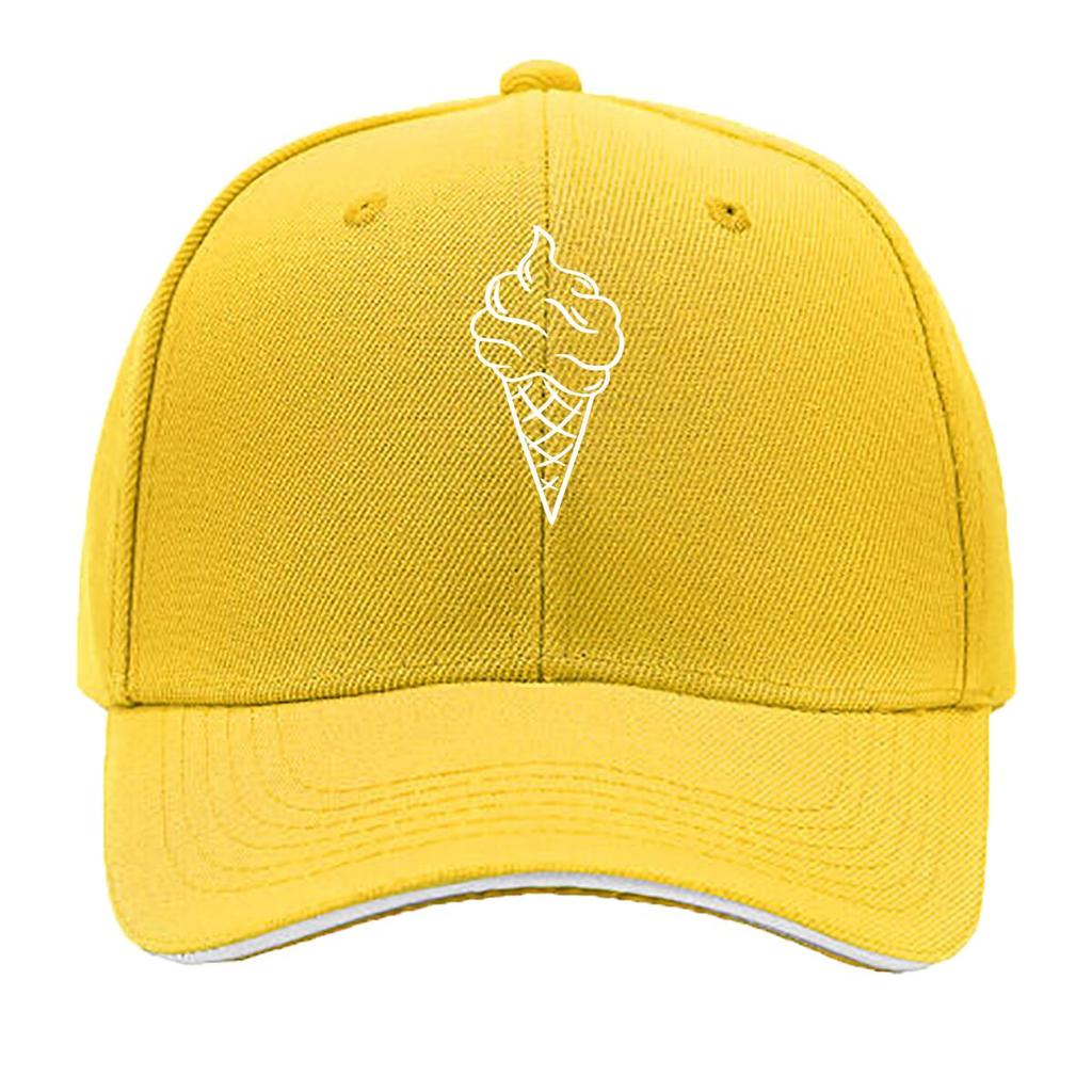 National Ice Cream Cone Day Ice Cream Sun Caps Luxury Cap Anime Hat Hat Beach Golf Wear Unisex Women Sandwich Baseball Cap