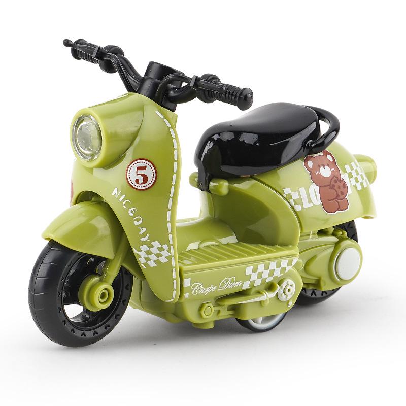 Trendy Mini Motorcycle Keychain Pendant: Cool Model Figurine Car Keyring Toy