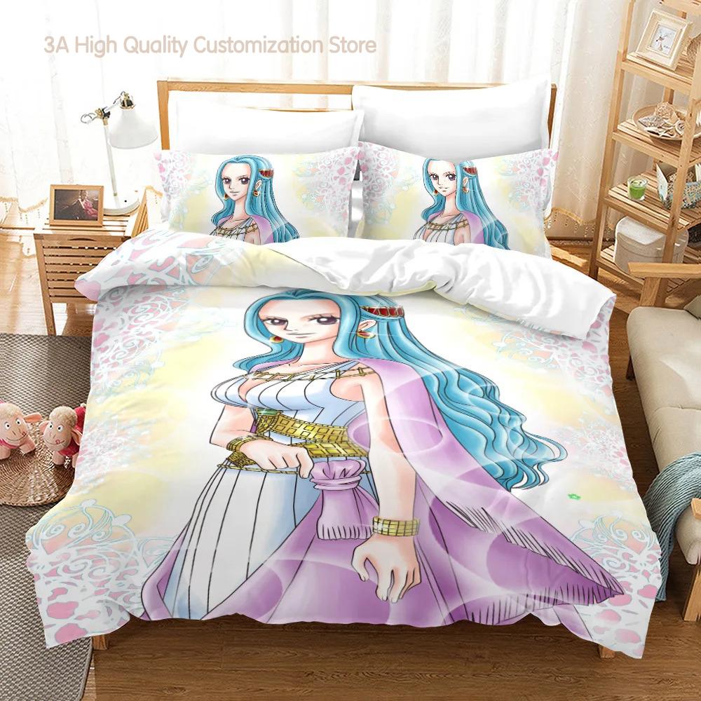 Boa Hancock Sängkläder Set Enkel Twin Full Queen King Size Queen Kejsarinna Sängset Aldult Pojkar Sovrum Påslakanset 3D-tryck 013