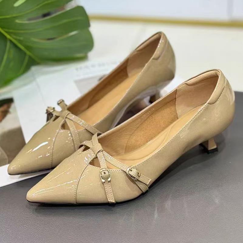 Pointed Toe Women Heeled Shoes Shallow Elegant Shoes Dress Luxury Sexy Woman Sandals 2025 New Summer Designer Luxury Shoes Mujer
