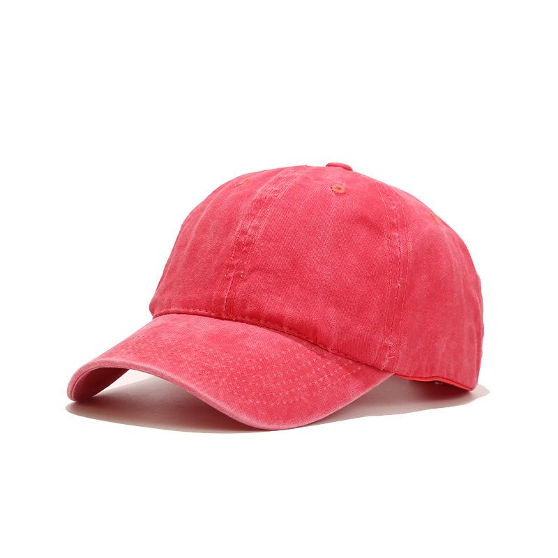 Retro Solid Color Washable Baseball Cap Summer New Women Men Hats Sunscreen Hats Cotton Outdoor Sport Running Visor Casual Cap