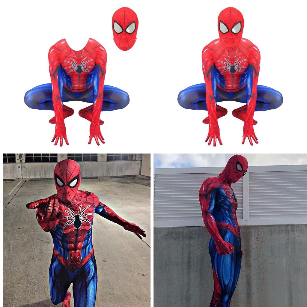 Spider-man Armor Mk Iv Jumpsuit Perfect Stitches Exquisite Workmanship!