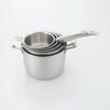 MUJI Edelstahl Aluminium Dreischichtig Milchtopf, Silber, Breite 32 cm x Höhe 12 cm, Durchmesser 14 cm, 1,0 L, Produktnummer: 82219913
