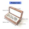 Sophisticated Elegant Wood Medals Display Storage Case with Protective Layers for Stylish Collectibles Organizarion