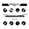 Professionele 9-in-1 Multitool Pen met LED-lamp Schroevendraaier Liniaal Waterpas Flesopener Survivaluitrusting voor Kamperen Werkplaats Reparatie