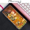 Kiss by Gustav Klimt Golden Freya's Tears Clear A55 Cases For Samsung Galaxy A52 5G A53 A72 A54 A73 A33 A32 A23 A35 Phone Cover