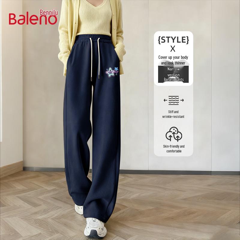 Baleno Women s High-Waist Drawstring Twisting Stars Trousers M