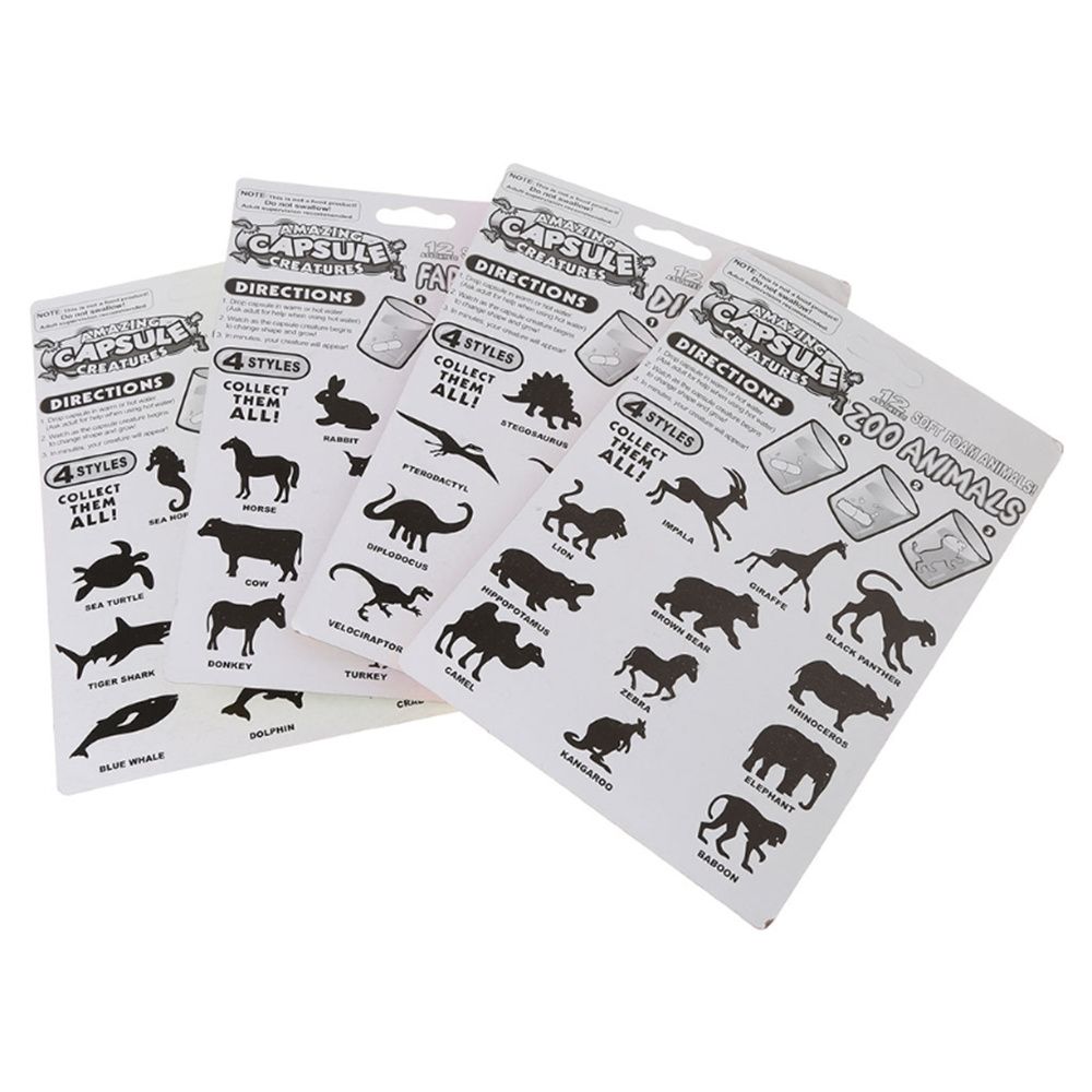 Magic Toys Bath Toy Cartoon Magic Grow Capsule Growing In Water Expansion Capsule Dinosaur Toys