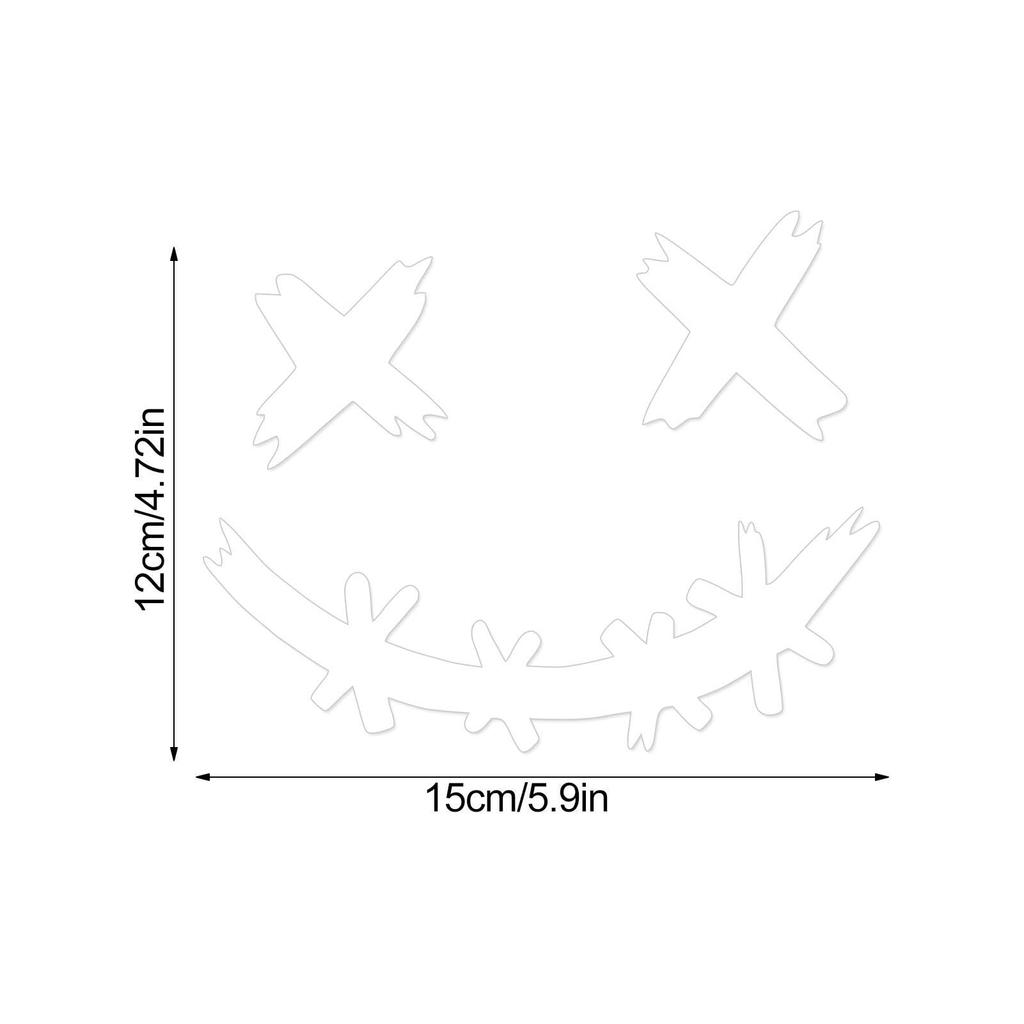 Smile Car Decal | Waterproof Smile Face Decal for Car