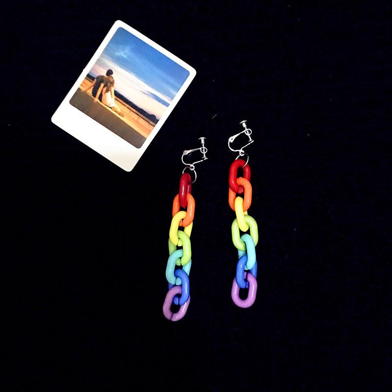 Korean Style Long Tassel Earrings Red Lovely Heart Drop Earrings Women Valentine's Day Festival Birthday New Year Gift