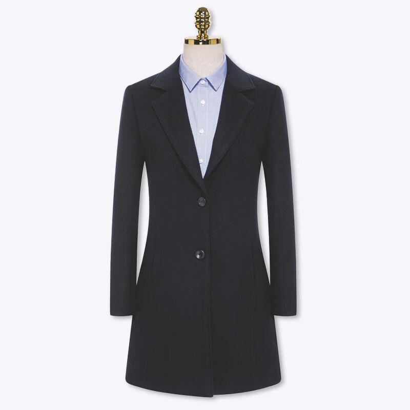 Teluoman 100% Wool Mid-Length Coat