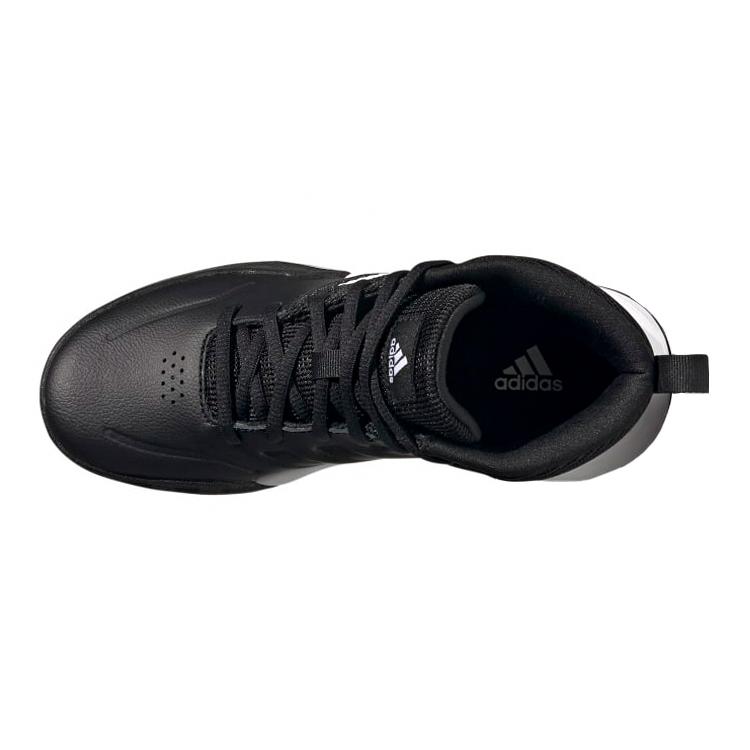 New Adidas Own The Game Wide K 'Black White' FV9451