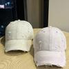 Denim Hole Old Baseball Cap Women's Summer Casual Face Small Retro Washed Cap Men's Sun Protection Versatile Shade