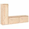 VidaXL Meubles TV 3 pcs Bois massif de pin
