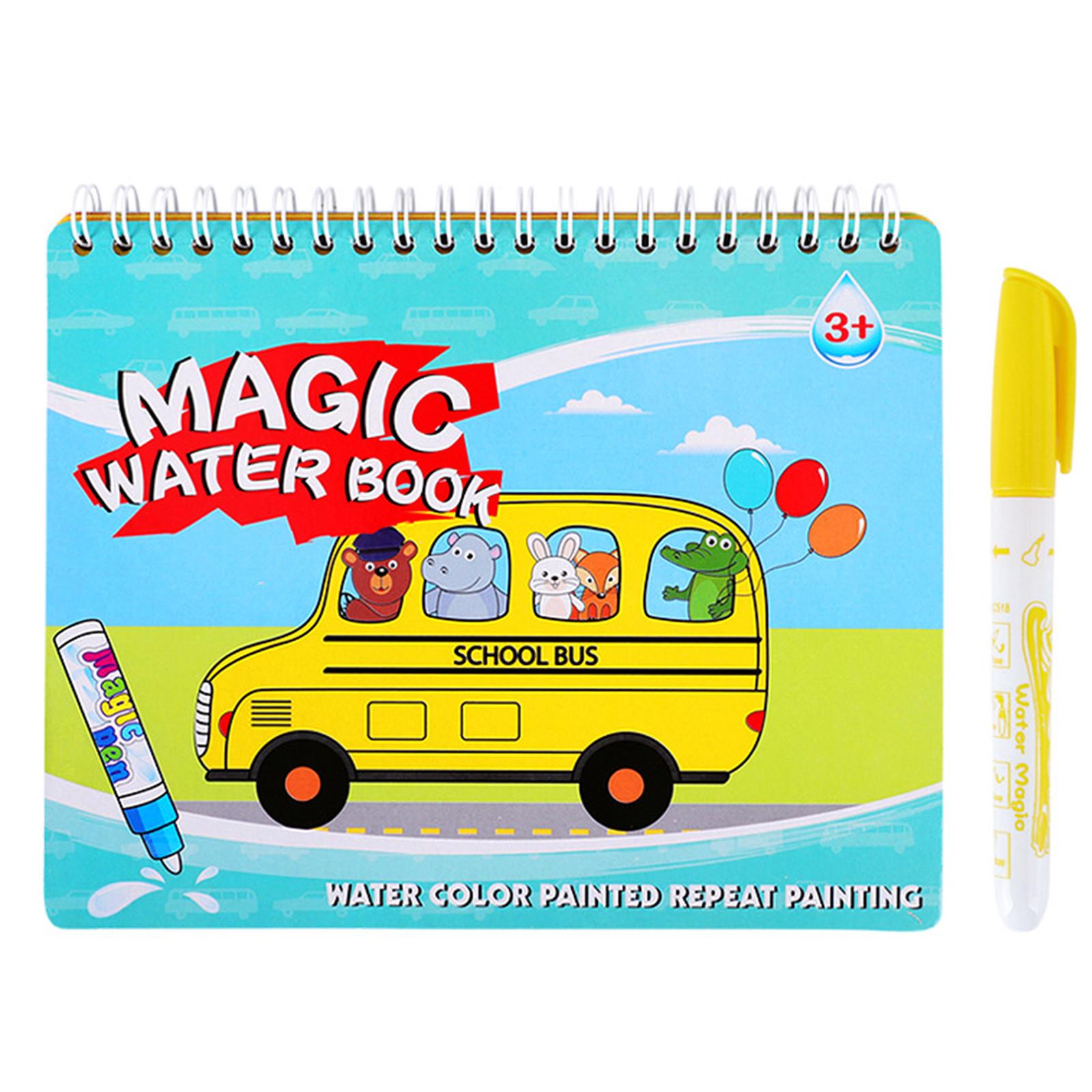 

Детская книжка с картинками на воде. Книга с картинками на волшебной воде. Раскраска.