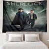 Sherlock Print Tapestry, Backdrop, Easy Setup, Ideal for Bedroom, Office & Living Room, with Aesthetic Wall Hanging Decor.