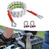 Strong High Load Bearing Tow Strap Recovery Belt, 10 Ton, Equipped with Safety D Rings and Night Reflective Technology