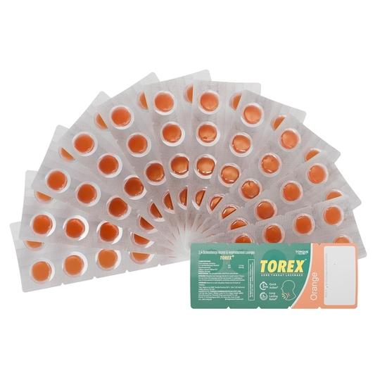 

Леденцы Torex со вкусом апельсина | Облегчение боли в горле, зуда в горле и першения в горле (12 x 10 полосок)