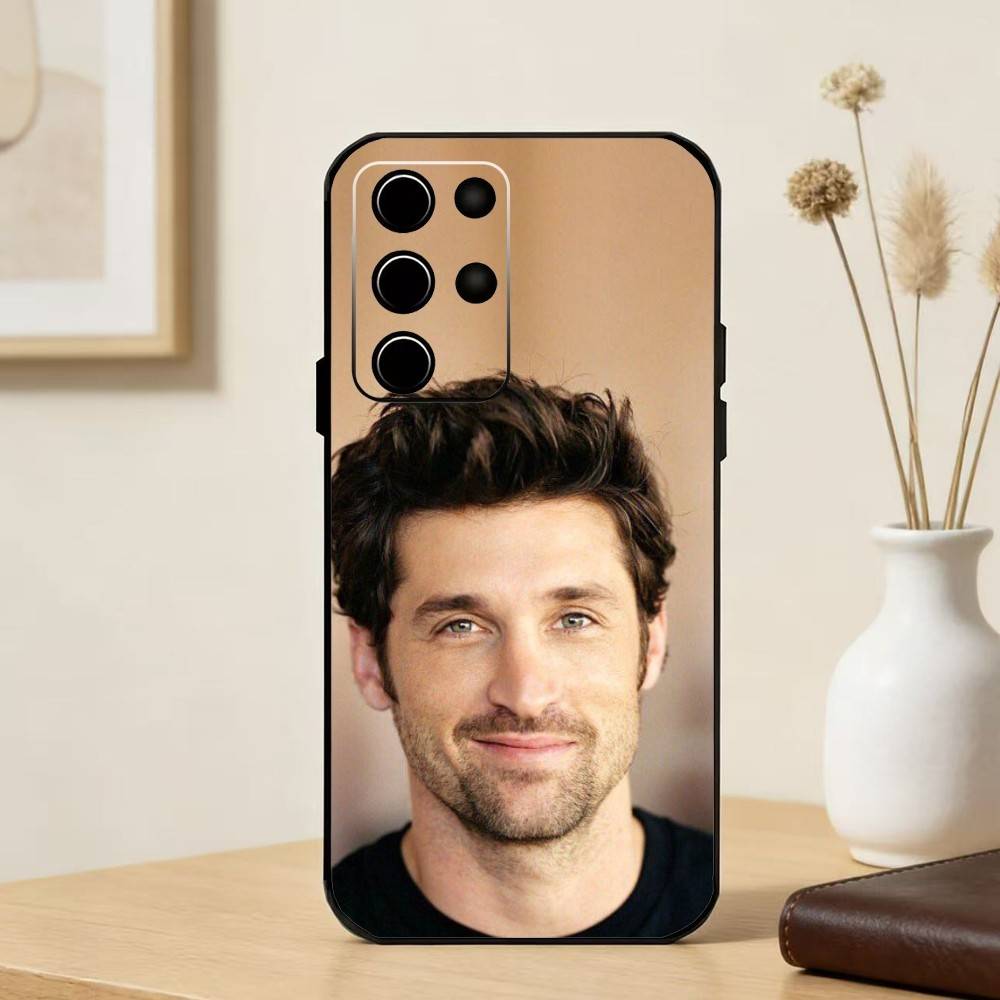 PatrickS G-Galen D-Dempsey Phone Case For Samsung S25,24,23,22,30,21,10,9,Ultra,Plus,FE 5G Black Soft Case
